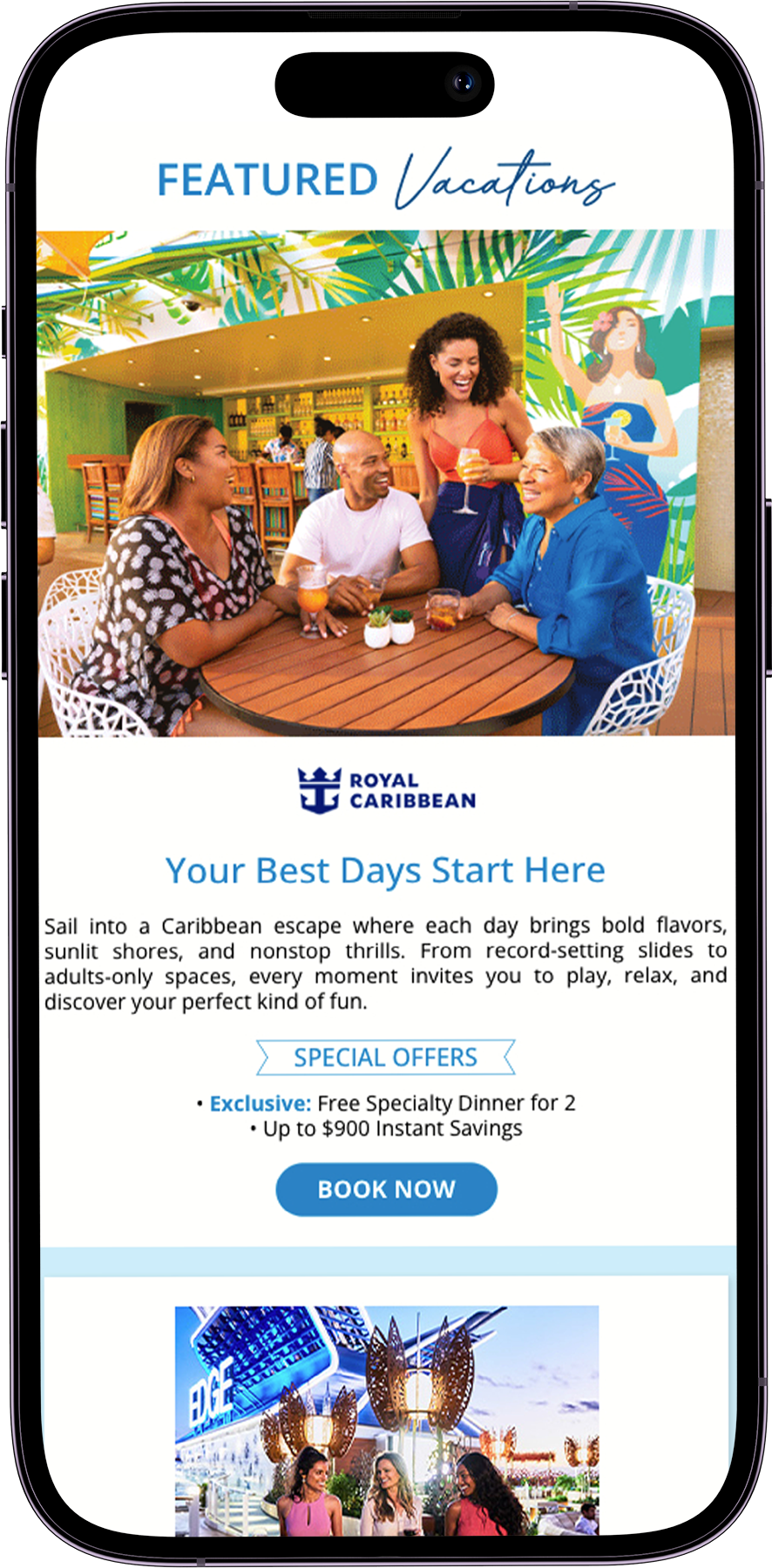 Mobile Phone with Email Newsletter Example